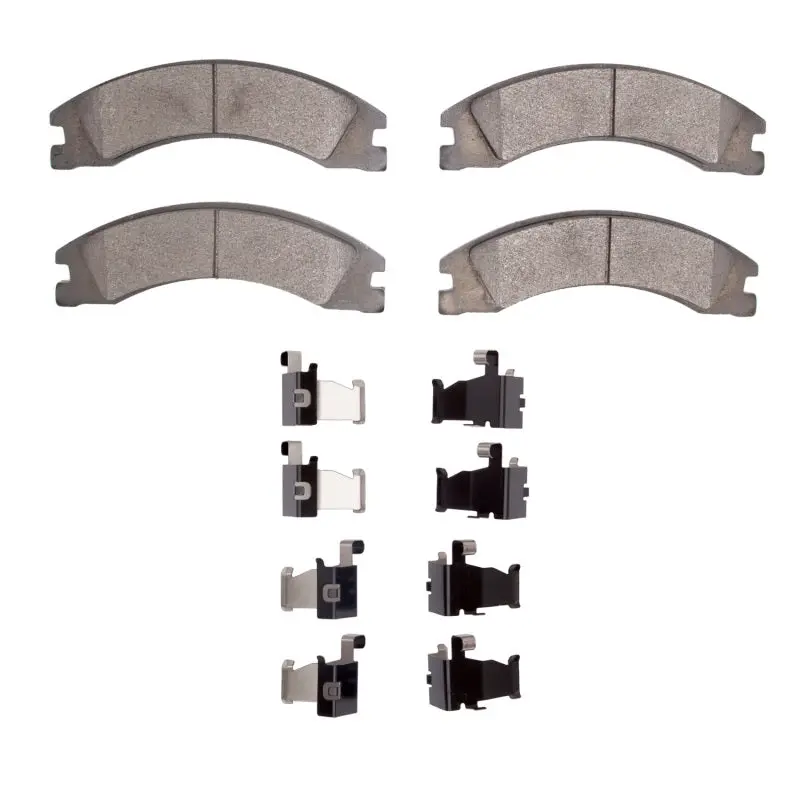 R1 08-25 Ford E-450 Super Duty Rear Semi Met Pads & Hardware Kit 1
