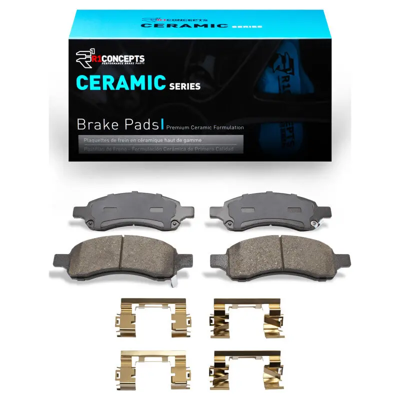 R1 2007-2017 Buick Enclave Front R1 Ceramic Pads & Hardware Kit 1