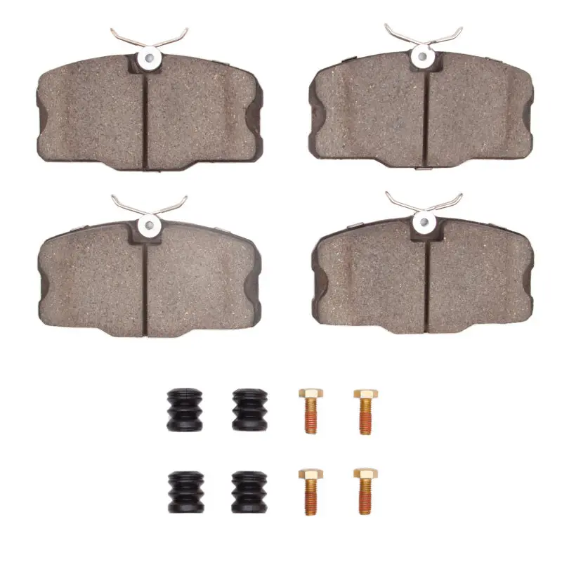R1 84-85 Mercedes-Benz 500Sec Front Semi Met Pads & Hardware Kit 1