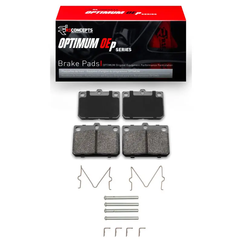 R1 72-78 Mazda 808 Front Optimum Oe Pads & Hardware Kit 1