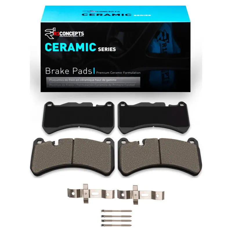 R1 05-11 Mercedes-Benz Slk55 Amg Front Ceramic Pads & Hardware Kit 1