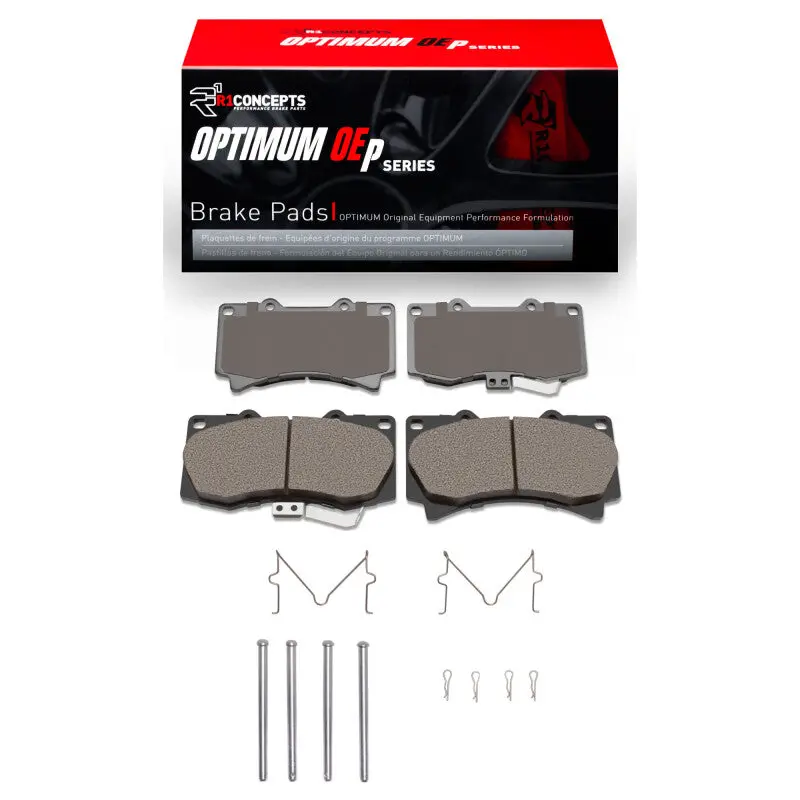 R1 06-10 Hummer H3t Front Optimum Oe Pads & Hardware Kit 1
