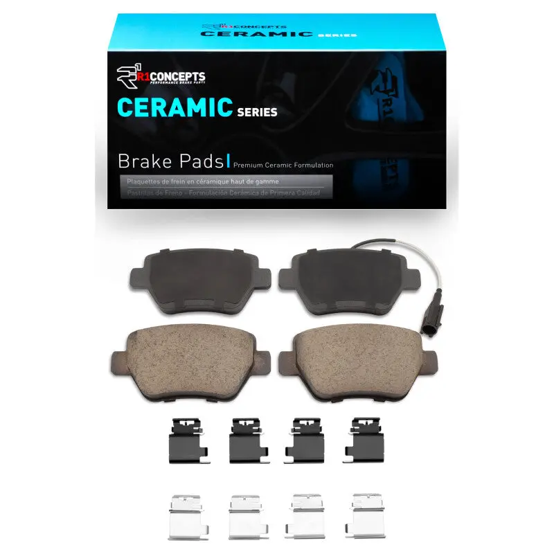 R1 2014-2016 Maserati Ghibli Rear R1 Ceramic Pads & Hardware Kit 1