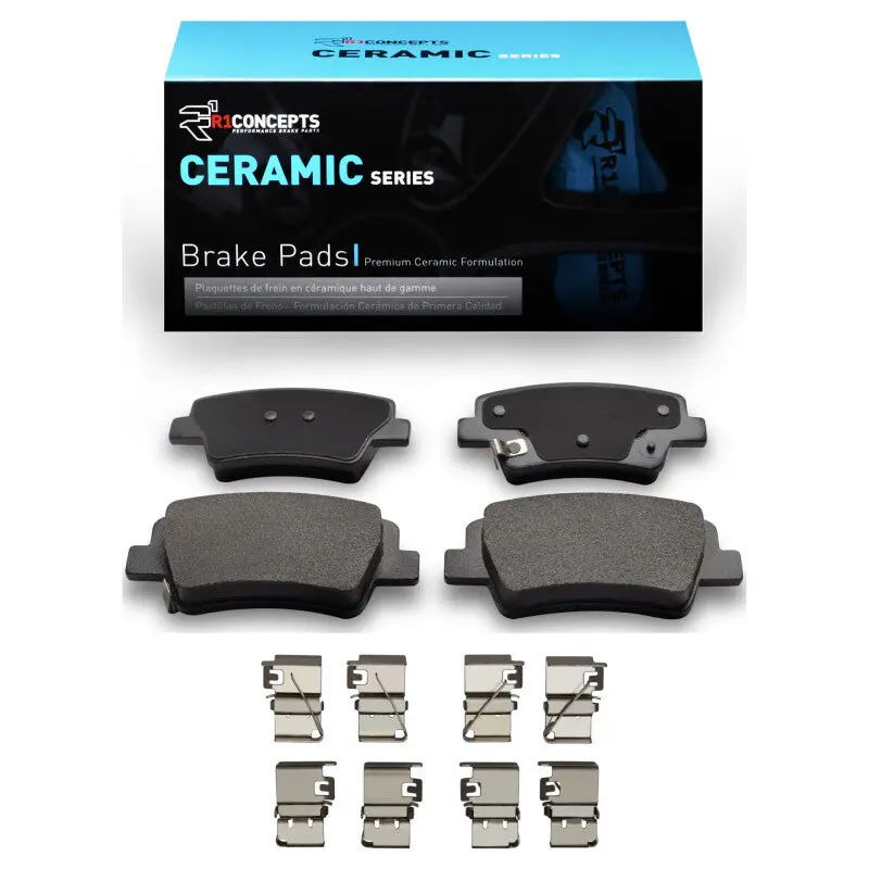 R1 21-25 Hyundai Elantra Rear Ceramic Pads & Hardware Kit 1
