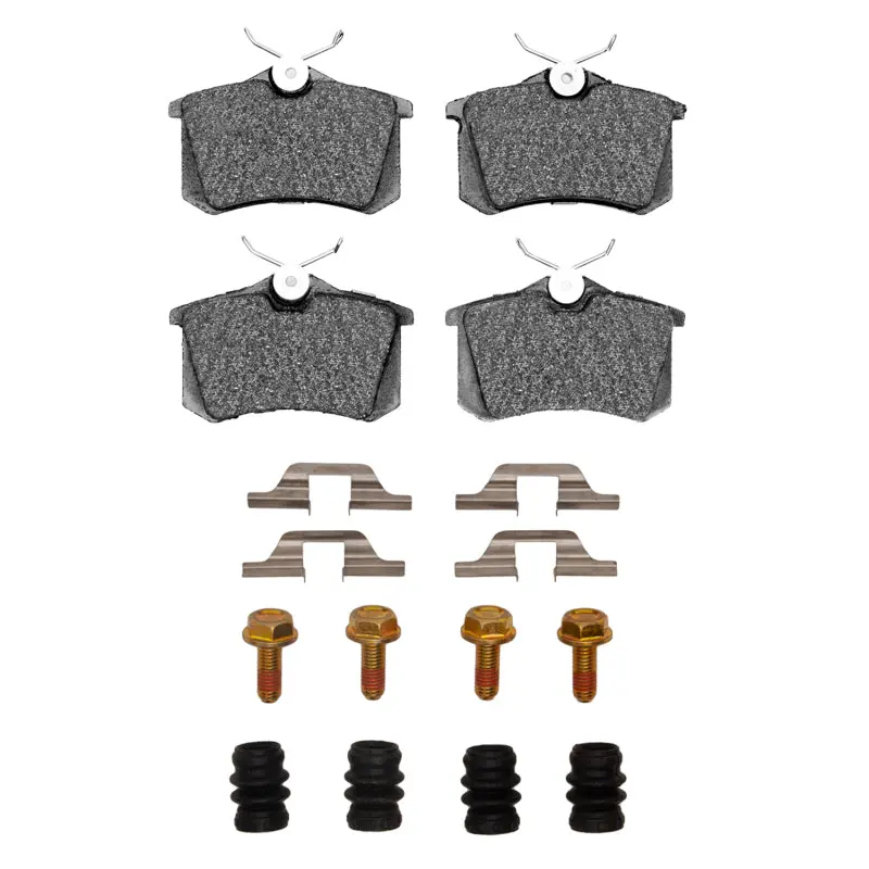 R1 99-08 Audi A4 Quattro Rear Euro Ceramic Pads & Hardware Kit 1