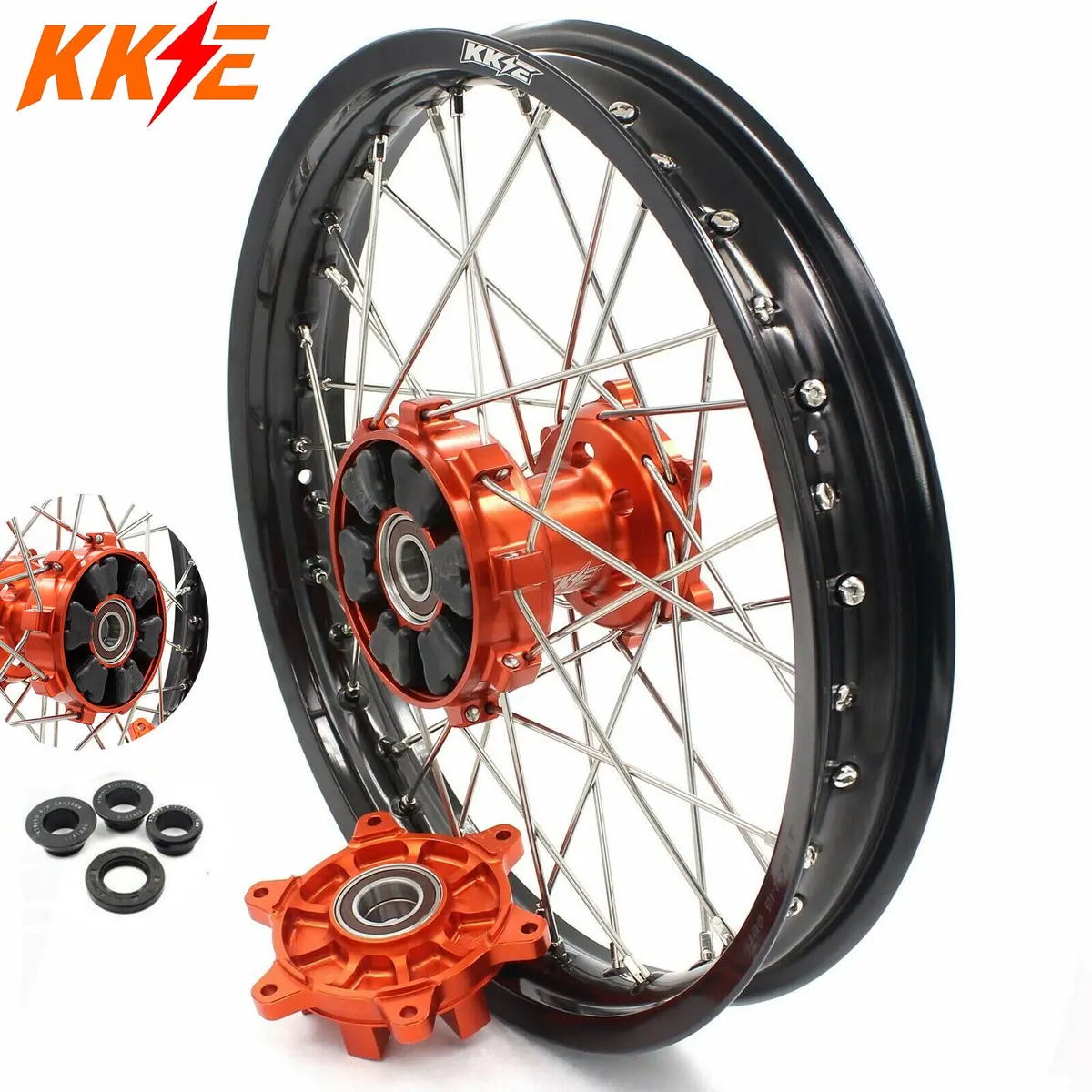 Kke 18×2.15 Inch Rear Cush Drive Wheel For Ktm Exc Exc-F Exc-W 125-530Cc 2003-2024 1