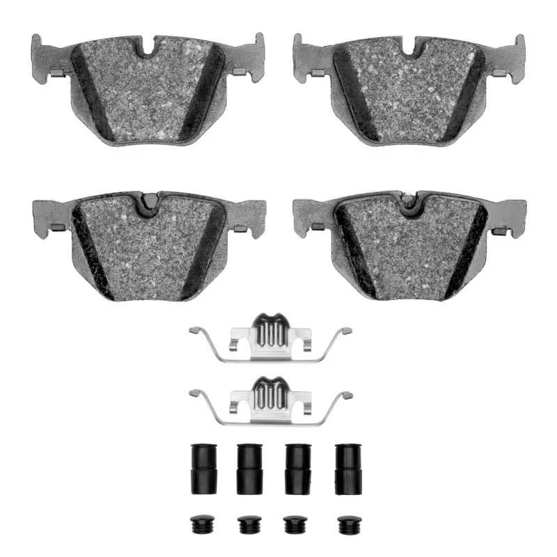 R1 04-10 Bmw 530Xi Rear Semi Met Pads & Hardware Kit 1