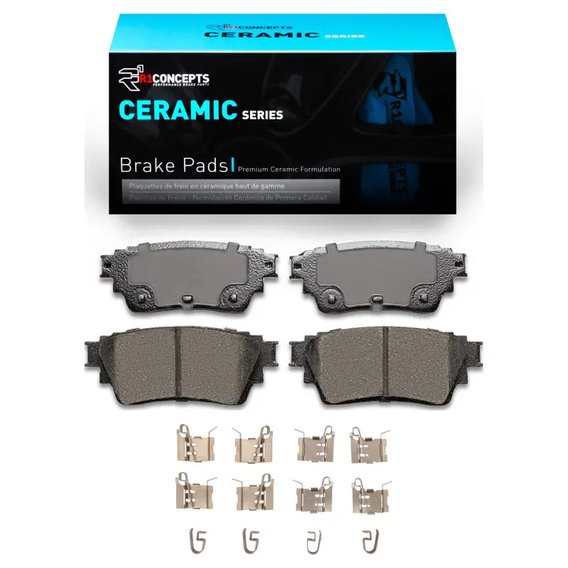 R1 2021-2025 Infiniti Qx60 Rear R1 Ceramic Pads & Hardware Kit 1