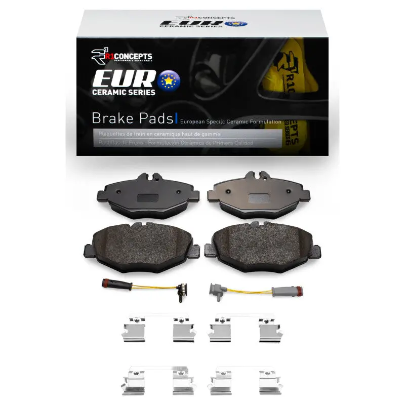 R1 03-09 Mercedes-Benz E200 (Latin America) Front Euro Ceramic Pads & Hardware Kit 1