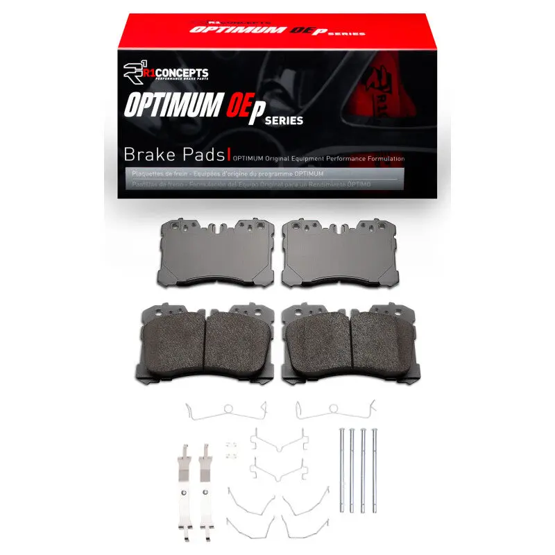 R1 2018-2025 Lexus Ls500h Front R1 Optimum Oe Pads & Hardware Kit 1