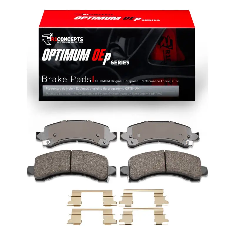 R1 03-17 Chevrolet Express 3500 Rear Optimum Oe Pads & Hardware Kit 1