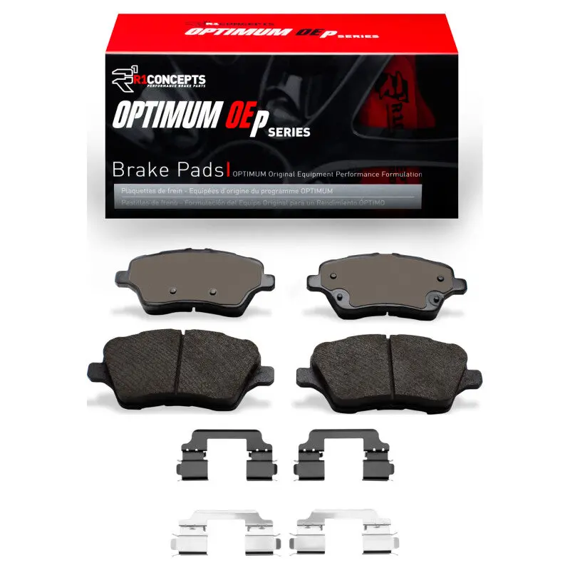 R1 14-23 Ford Transit Courier (Mexico) Front Optimum Oe Pads & Hardware Kit 1