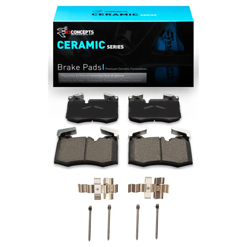R1 2009-2014 Mini Cooper (Excl Clubman) Front R1 Ceramic Pads & Hardware Kit 1