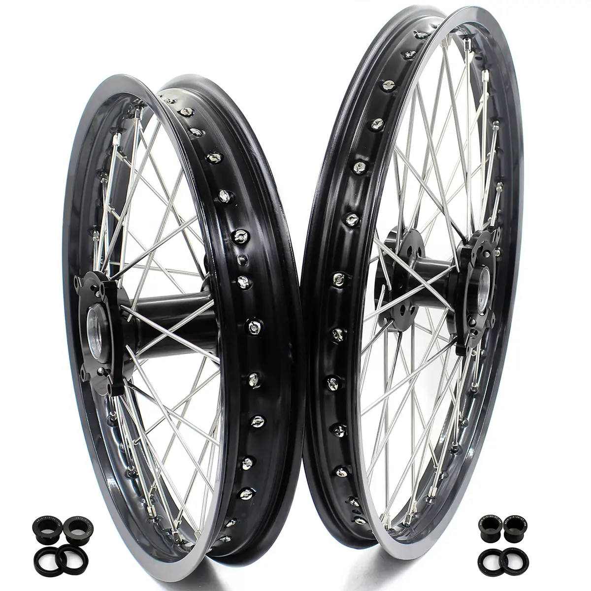 Kke 21 & 18 Enduro Wheels Rims For Husqvarna Te Tc Fe Fc Smr Txc 2000-2013 1