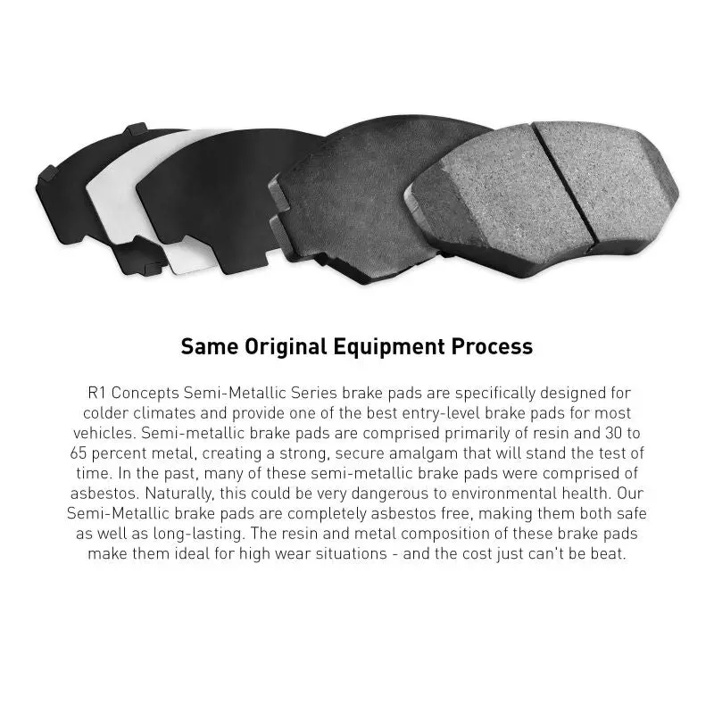 R1 10-14 Renault Safrane (Mexico) Rear Semi Met Pads 1
