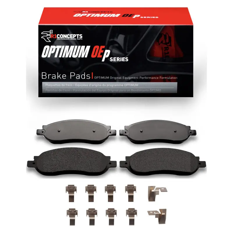 R1 05-07 Ford F-250 2Wd (Super Duty) Rear Optimum Oe Pads & Hardware Kit 1