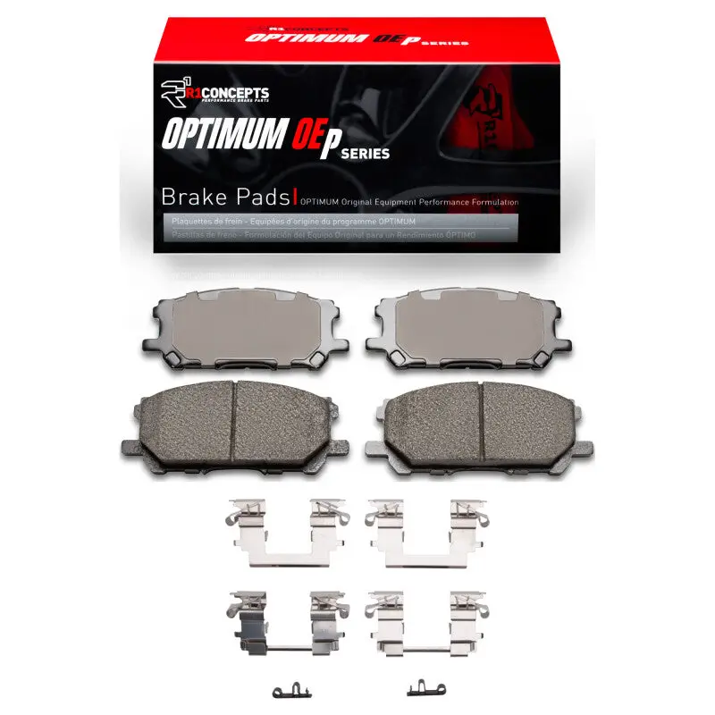 R1 04-09 Lexus Rx350 Front Optimum Oe Brake Pads & Hardware Kit 1