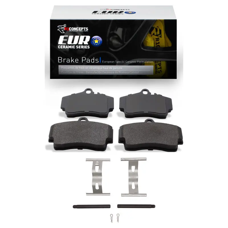R1 97-12 Porsche Boxster Rear Euro Ceramic Pads & Hardware Kit 1