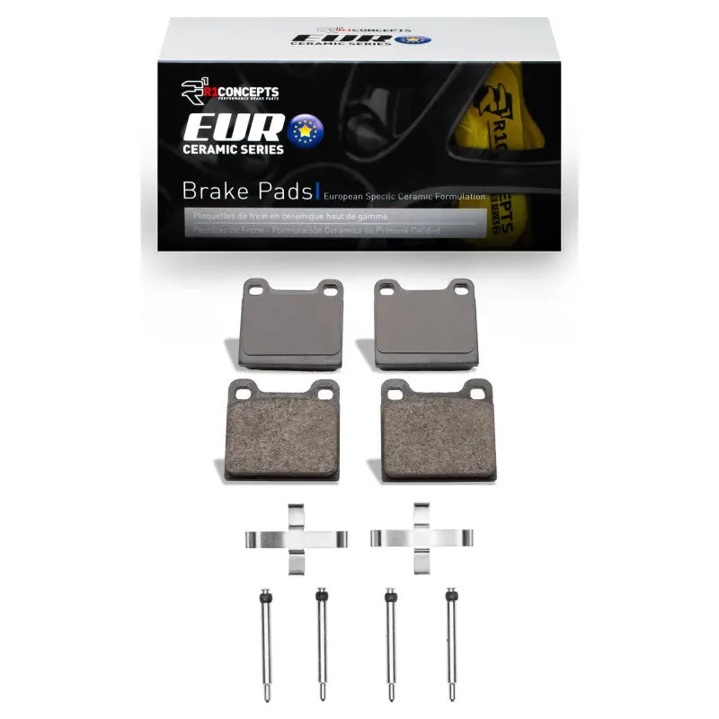R1 75-04 Volvo 245 Rear Euro Ceramic Pads & Hardware Kit 1