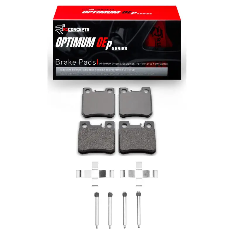 R1 87-00 Mercedes-Benz C280 Rear Optimum Oe Pads & Hardware Kit 1