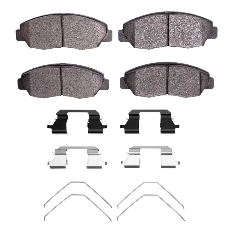 R1 1996-2015 Acura El Front R1 Ceramic Pads & Hardware Kit 1
