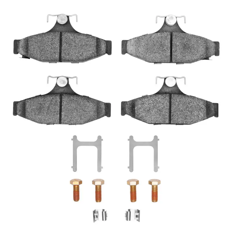 R1 1985-1997 Chevrolet Corvette Rear R1 Semi Met Pads & Hardware Kit 1