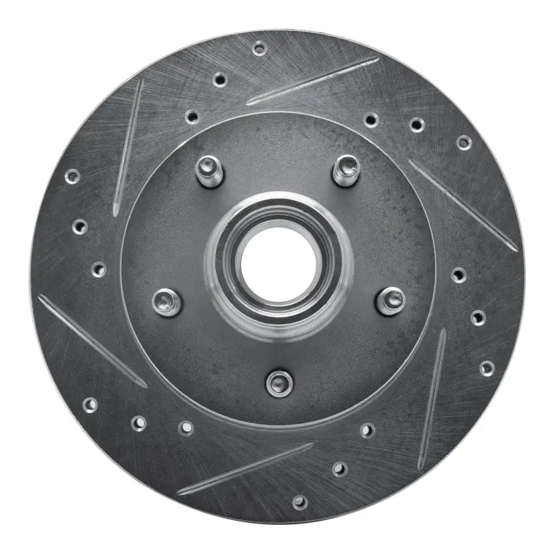R1 98-02 Ford Ranger (Usa/Canada) Front Left Drilled & Slotted Silver Brake Rotor 1