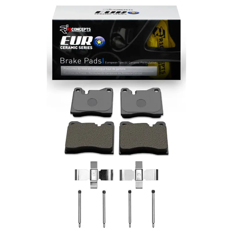 R1 76-86 Bmw 528I Front Euro Ceramic Pads & Hardware Kit 1