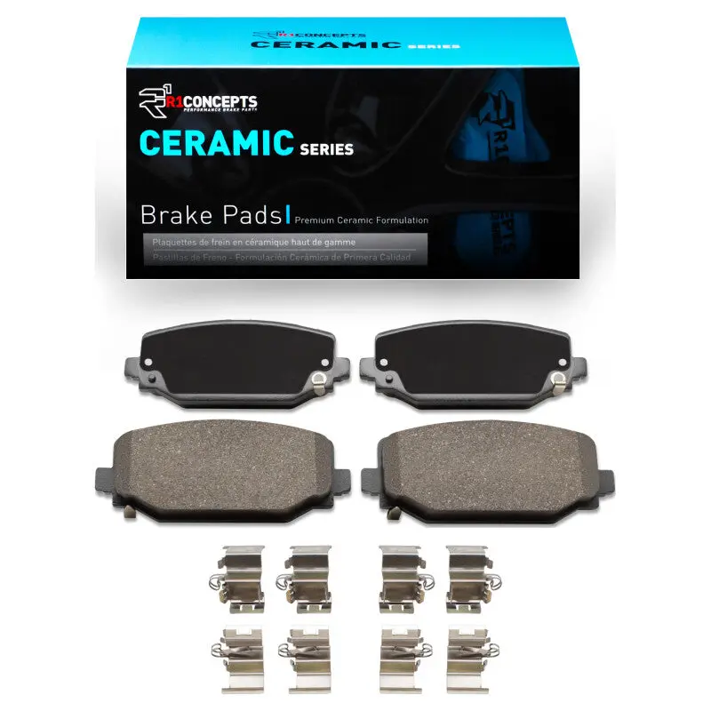R1 21-25 Jeep Grand Cherokee L Rear Ceramic Pads & Hardware Kit 1