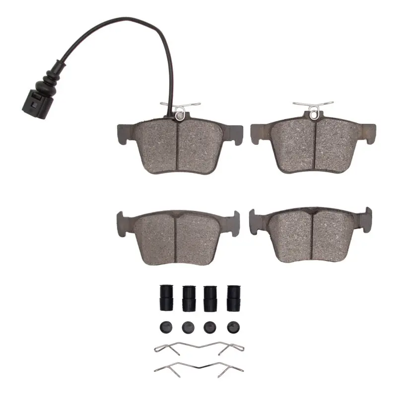 R1 2013-2023 Audi A3 Rear R1 Semi Met Pads & Hardware Kit 1