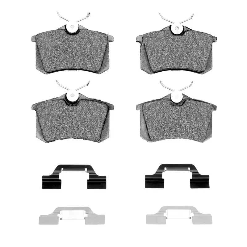 R1 03-06 Volkswagen Golf Rear Euro Ceramic Pads & Hardware Kit 1