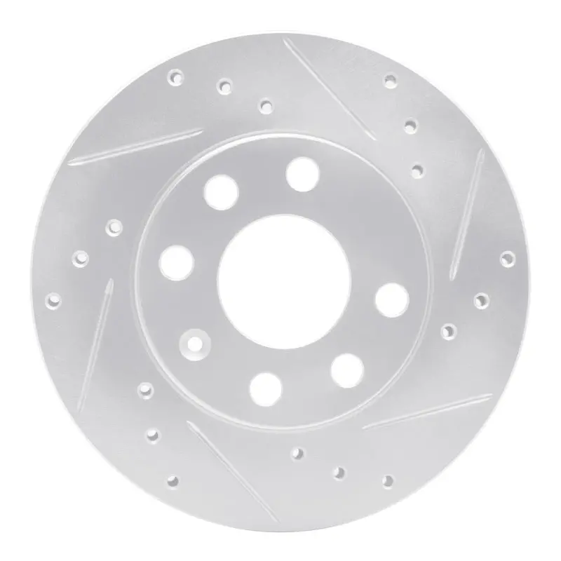 R1 88-20 Chevrolet Chevy (Mexico) Front Right Drilled & Slotted Silver Brake Rotor 1
