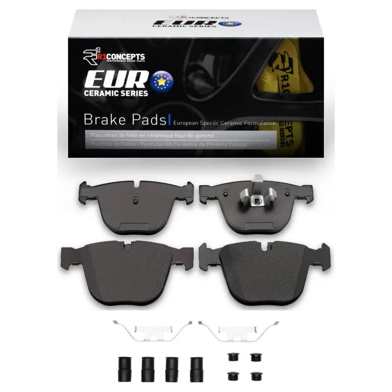 R1 09-17 Bmw 740Li Xdrive Rear Euro Ceramic Pads & Hardware Kit 1