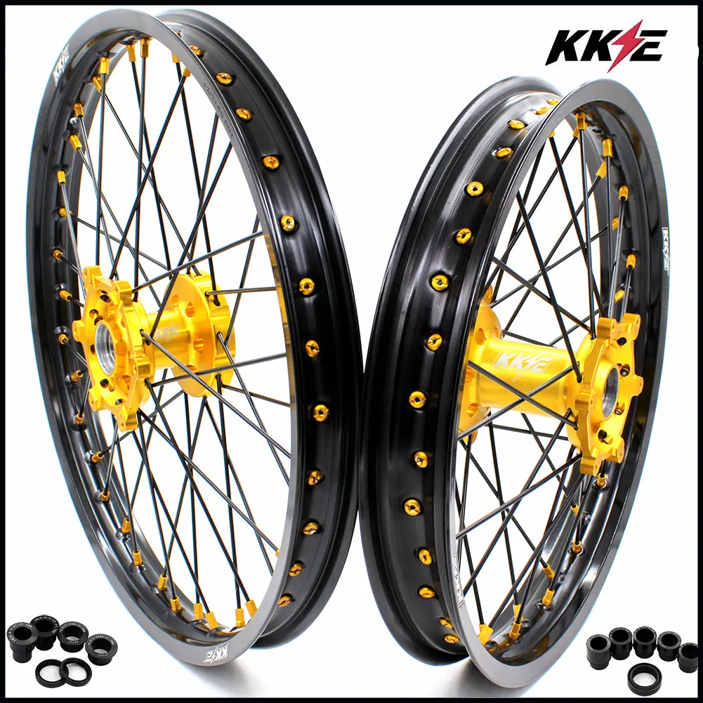 Kke 21" & 18" Mx Dirt Bike Wheels For Yamaha Yz125/250 Yz250f/450F Yz250x Wr450f 1