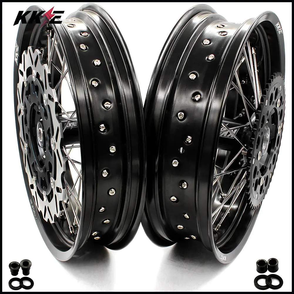 Kke 3.5/4.25*17Inch Supermoto Wheels Rims For Suzuki Drz400 Drz400e Drz400s 1