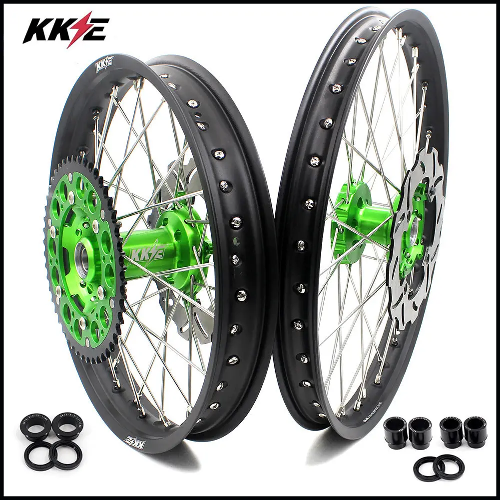 Kke 21/18 Enduro Or 21/19 Mx Wheels For Kawasaki Kx125 Kx250 2003-2005 Disc 1