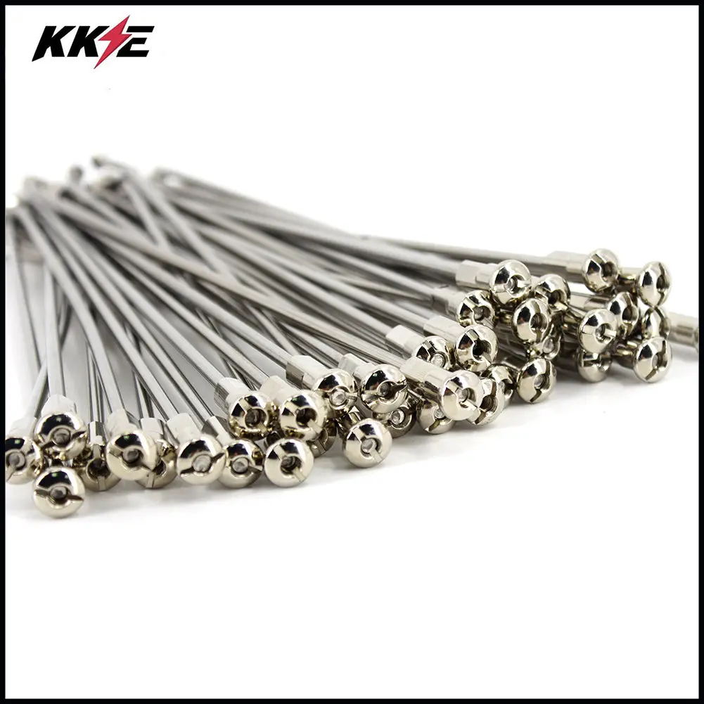 Kke 1.6*21 Oem Size Front Stainless Steel Spoke Set For Honda Crf250r Crf250x Crf450r Crf450x Silver 1
