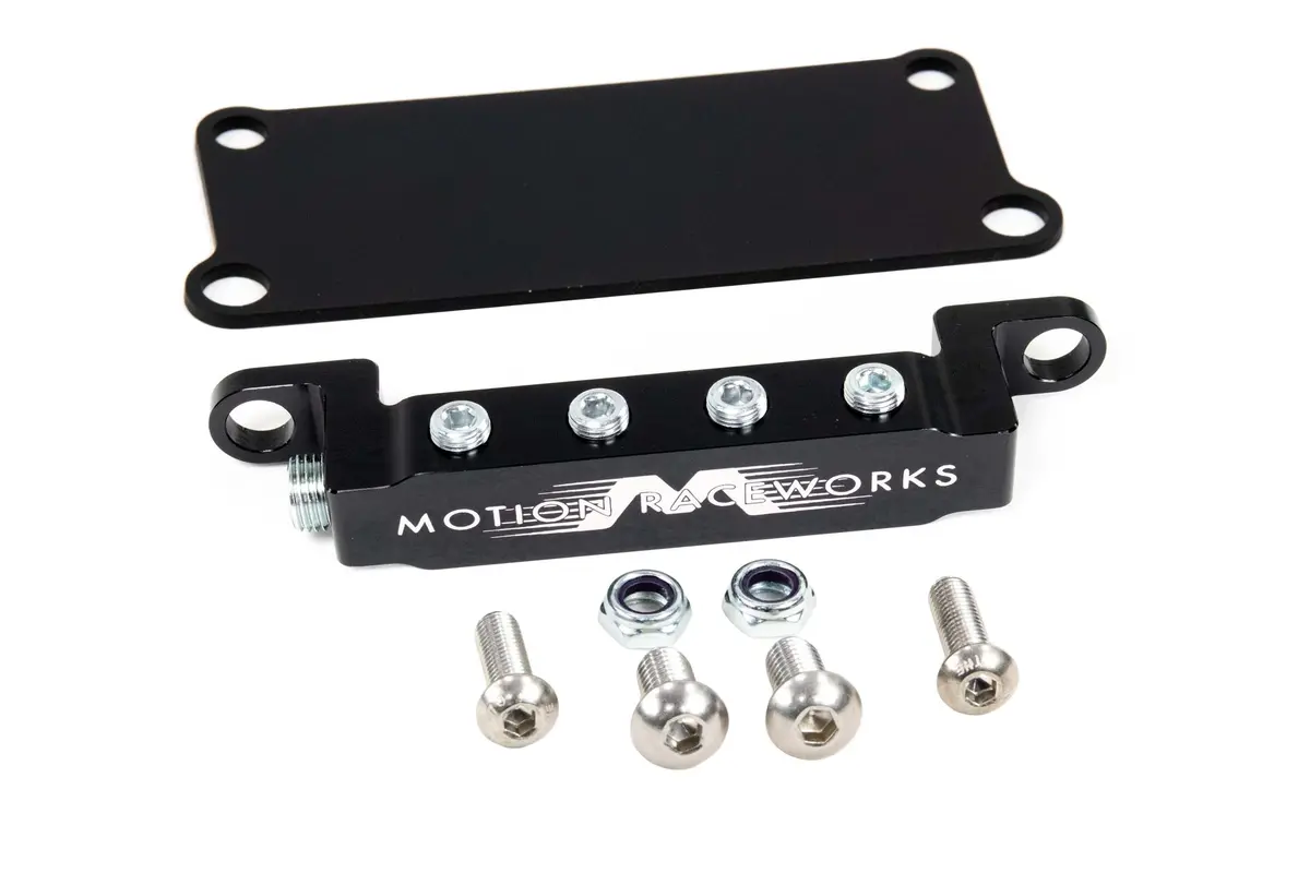 Ls1 Vacuum/Boost Billet Aluminum Distribution Block W/ Valley Cover Bracket 10-10023Kit 1