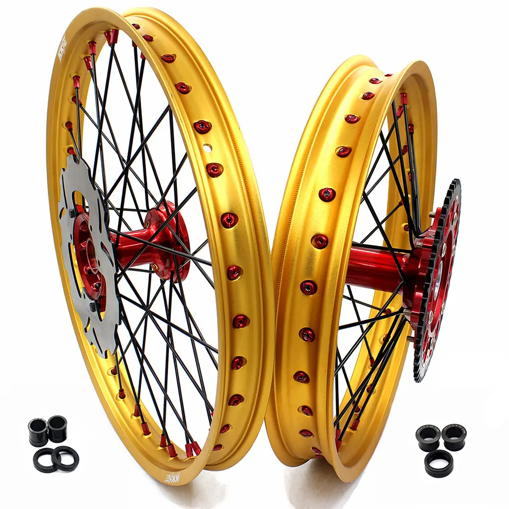 Kke 21" 19" Crf250r Crf450r 2015-2025 For Honda Mx Casting Wheels Rims Set 1