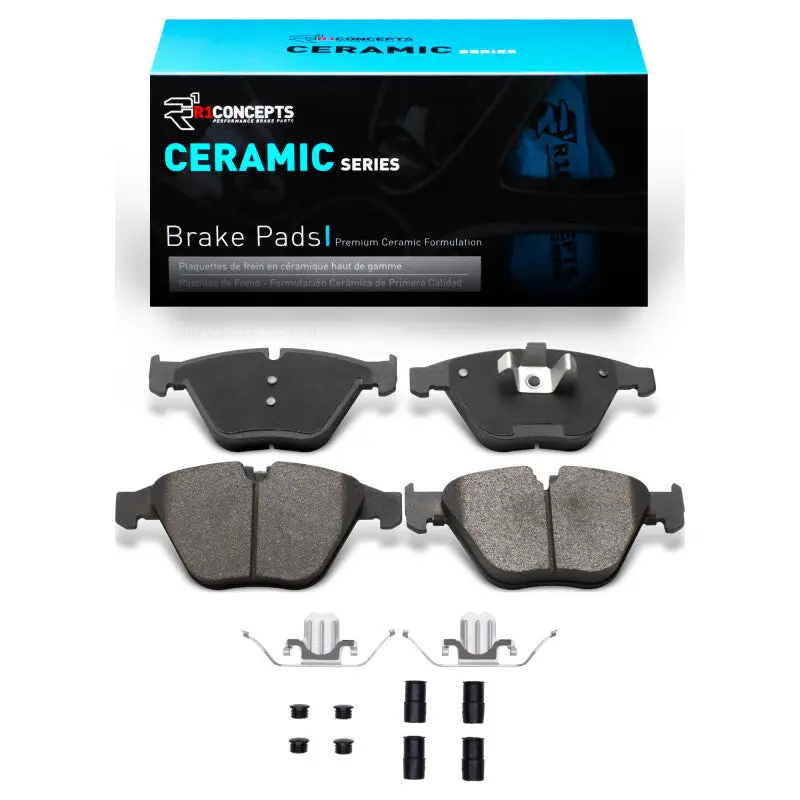 R1 2007-2015 Bmw 323I Front R1 Ceramic Pads & Hardware Kit 1