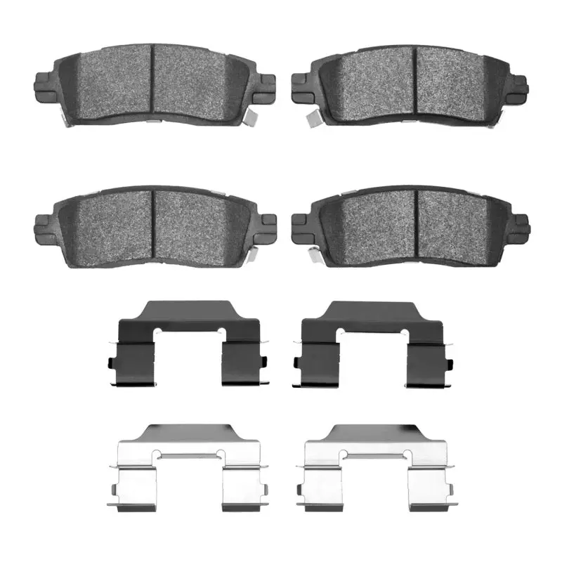 R1 02-19 Saturn Outlook Rear Euro Ceramic Brake Pads And Hardware Kit 1