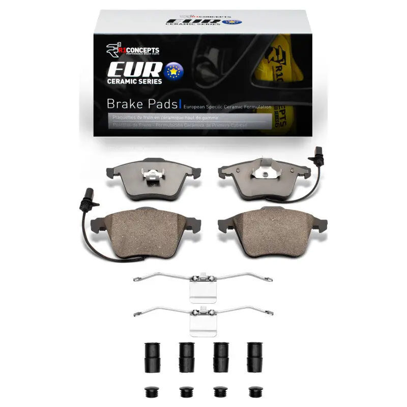 R1 2000-2011 Audi A4 (Usa/Canada) Front R1 Euro Ceramic Pads & Hardware Kit 1