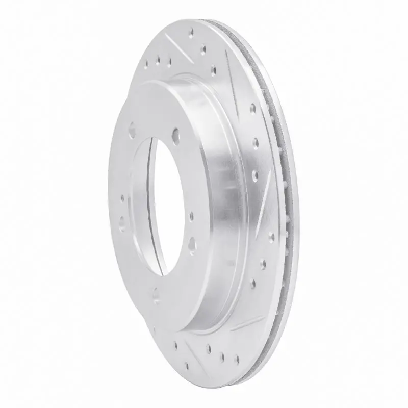 R1 91-98 Chevrolet Tracker Front Right Drilled & Slotted Silver Brake Rotor 2