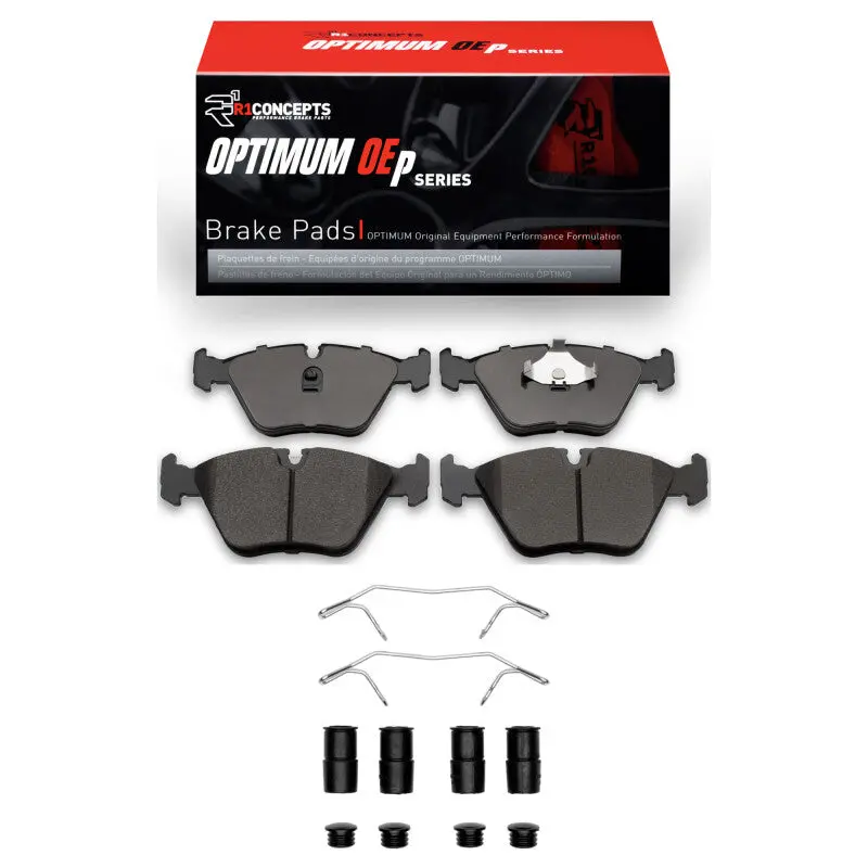 R1 98-06 Jaguar Vanden Plas Front Optimum Oe Pads & Hardware Kit 1