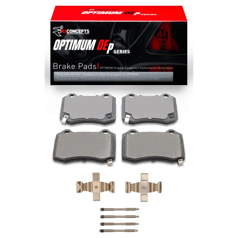 R1 12-17 Jeep Grand Cherokee Rear Optimum Oe Pads & Hardware Kit 1