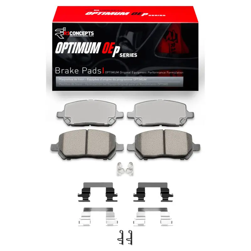 R1 03-10 Chevrolet Cobalt Front Optimum Oe Brake Pads & Hardware Kit 1