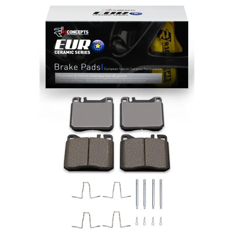 R1 79-85 Mercedes-Benz 240D Front Euro Ceramic Pads & Hardware Kit 1
