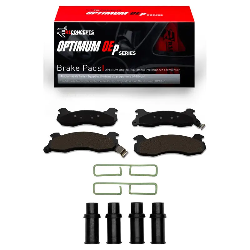 R1 84-86 Ford Mustang Rear Optimum Oe Pads & Hardware Kit 1