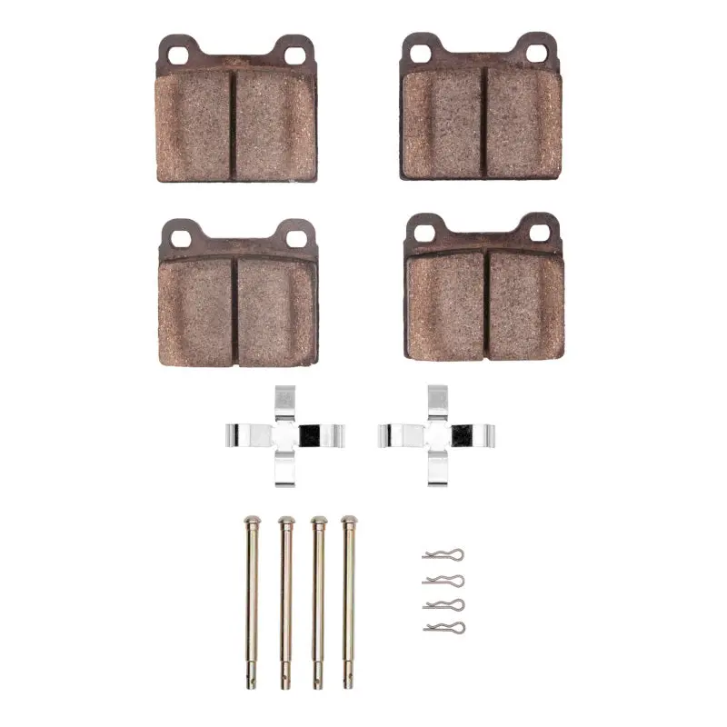R1 73-80 Audi Fox Front Semi Met Pads & Hardware Kit 1