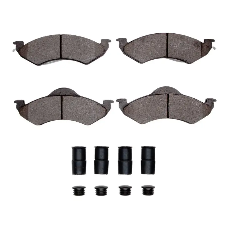 R1 1998-1999 Dodge Dakota 4Wd Front R1 Semi Met Pads & Hardware Kit 1